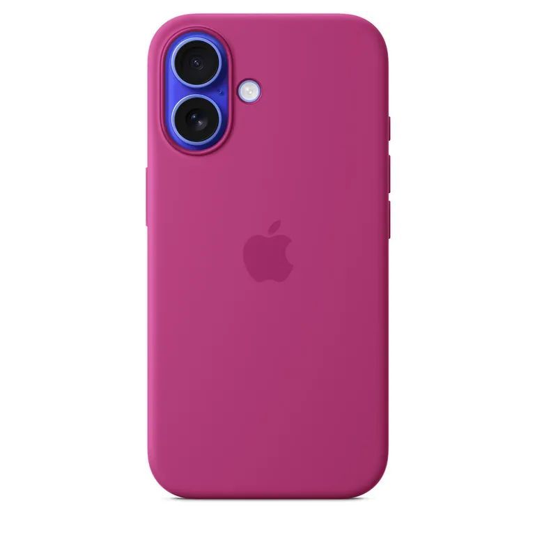 Чехол на заднюю панель Apple - MYY53ZM/A Apple Silicone Magsafe Cover for iPhone 16 Fuchsia
