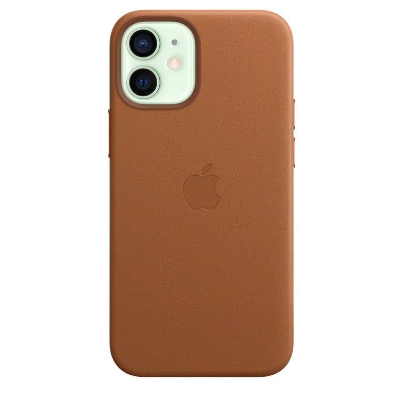 Back panel cover Apple  Leather Case with MagSafe  for iPhone 12 mini California Poppy
