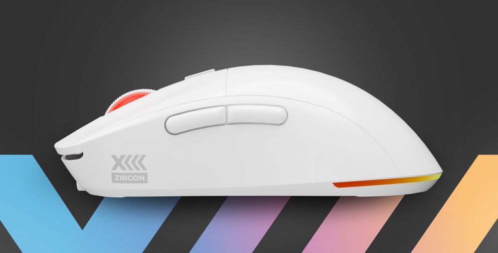 Computer mouse Genesis  Zircon XIII Custom | Wireless | Gaming Mouse | 2.4 GHz, USB | White