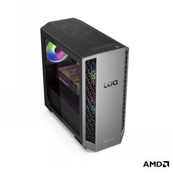 Personaalarvuti Lenovo  LENOVO LOQ TOWER RYZEN 7 8745HX/32GB/1TB SSD/AMD SOC PLATFORM/RTX5070_12GB/2X 120MM FRONT SYSTEM FAN WITH ARGB LIGHT + 120MM REAR SYSTEM FAN WITH ARGB LIGHT/W11H (LUNA GREY/ECLIPSE BLACK)