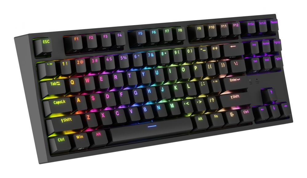Computer keyboard Genesis  Mechanical Gaming Keyboard THOR 404 TKL RGB Mechanical Gaming Keyboard Wired US Gateron Yellow Pro USB Type-A 1005 g