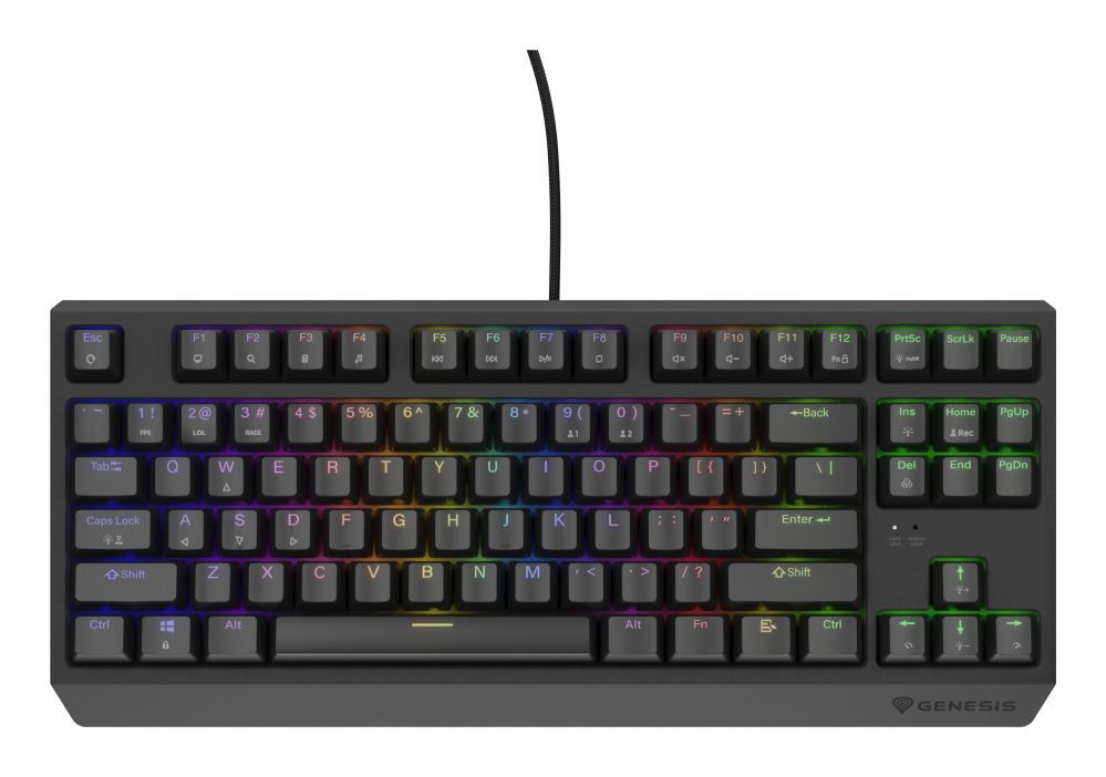Computer keyboard Genesis  THOR 230 | Mechanical Gaming Keyboard | Wired | US | Black | USB Type-A | Outemu Brown