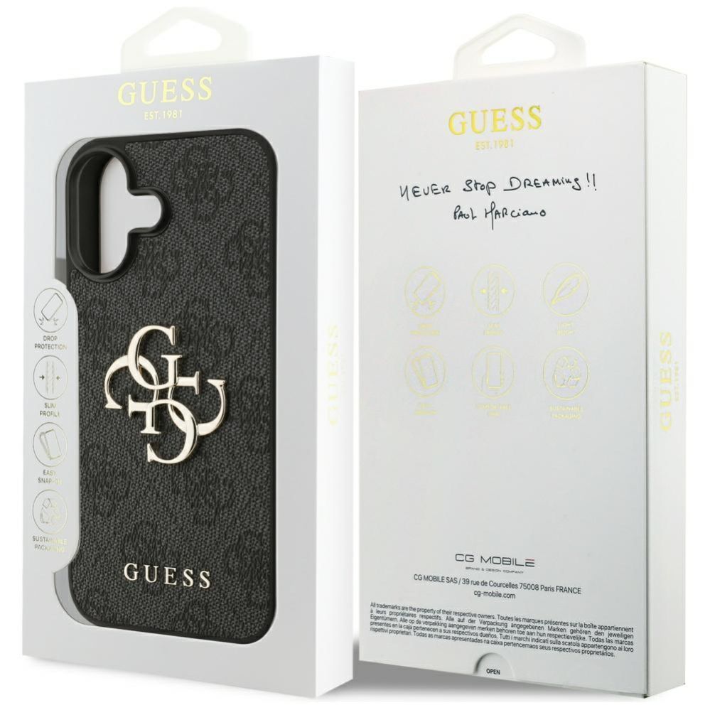 Другие товары Guess  Guess 4G Big Logo Case for iPhone 17 - Black