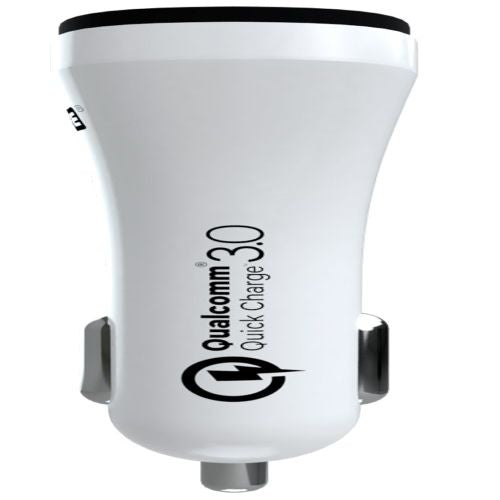 Autolaadijad Evelatus - Evelatus Quick Car Charger QCC02 White