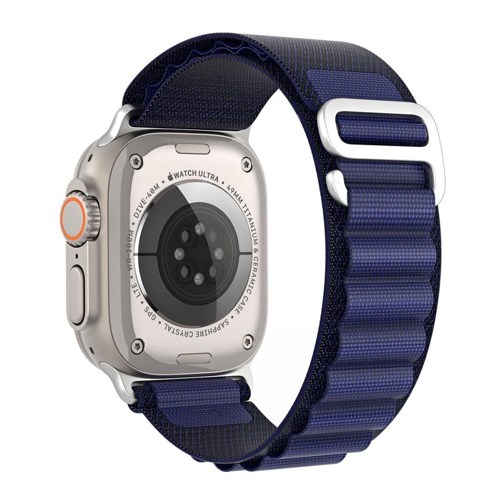 Rihm Dux Ducis Apple Buckle Sport Band for Apple Watch 42/44/45/46/49MM Navy