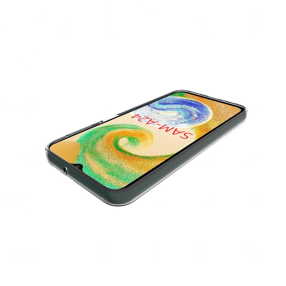 Back panel cover Evelatus Samsung Galaxy A24 Clear Silicone Case 1.5mm TPU Transparent