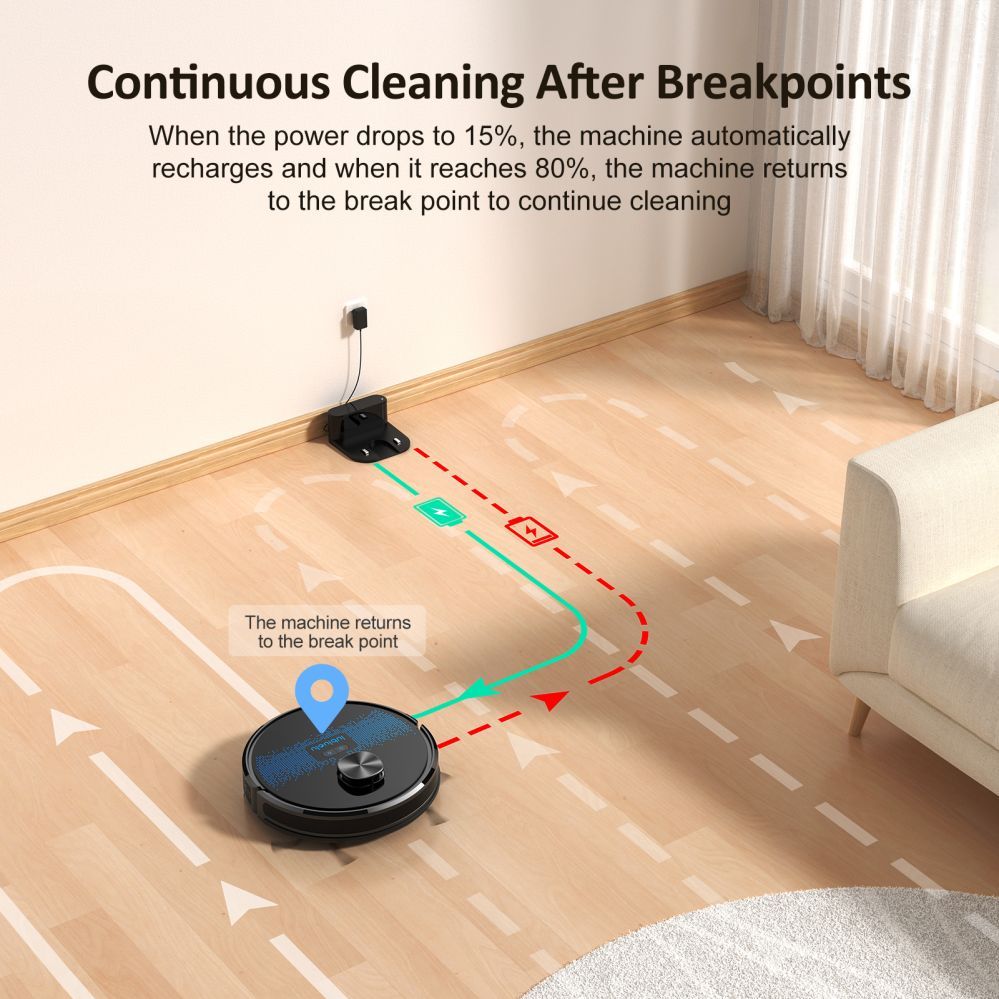 Vacuum cleaner Lubluelu  SL60D Cleaning Robot (Black)