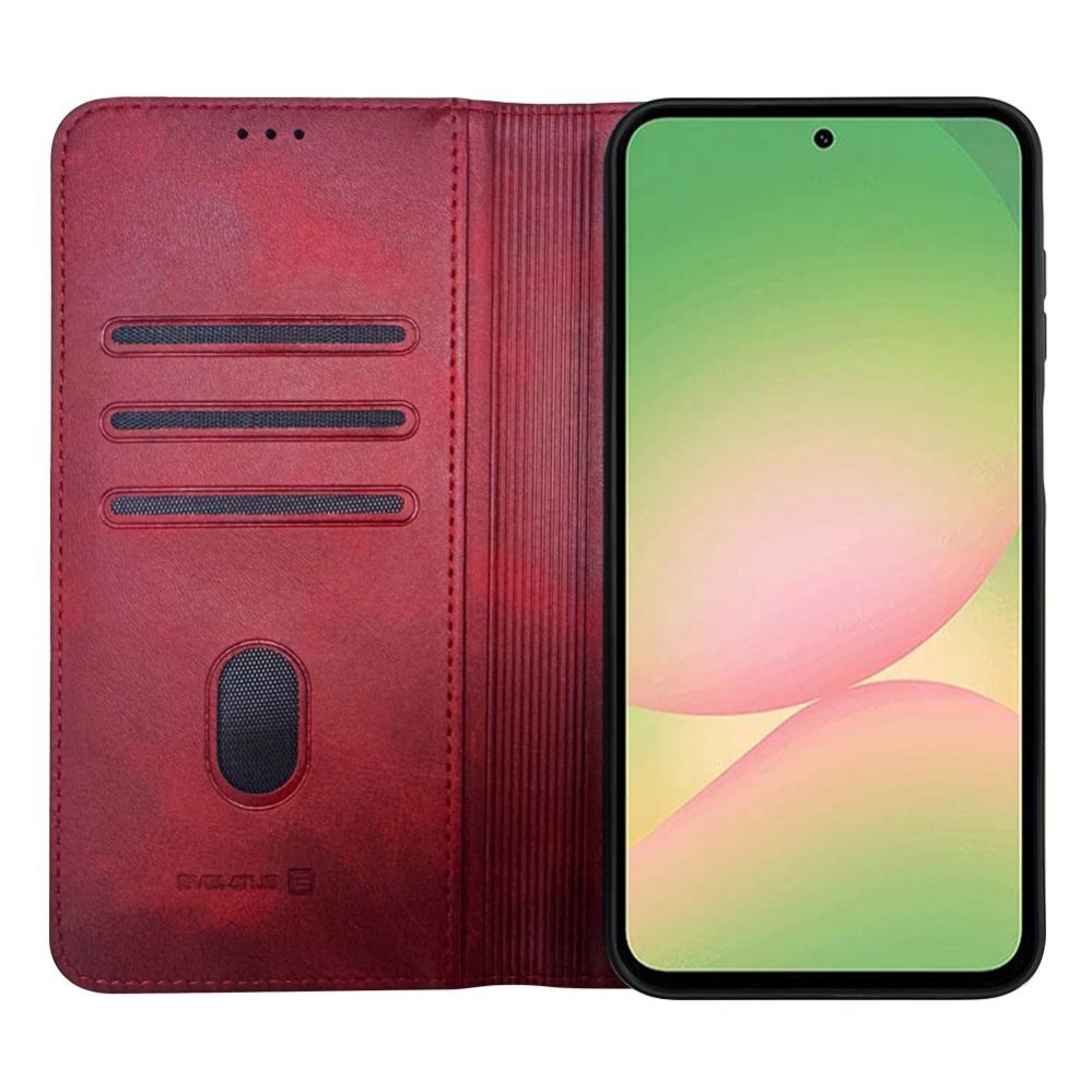 Kaaned - kaaned Evelatus Samsung Galaxy A57 Book Case Folio Red