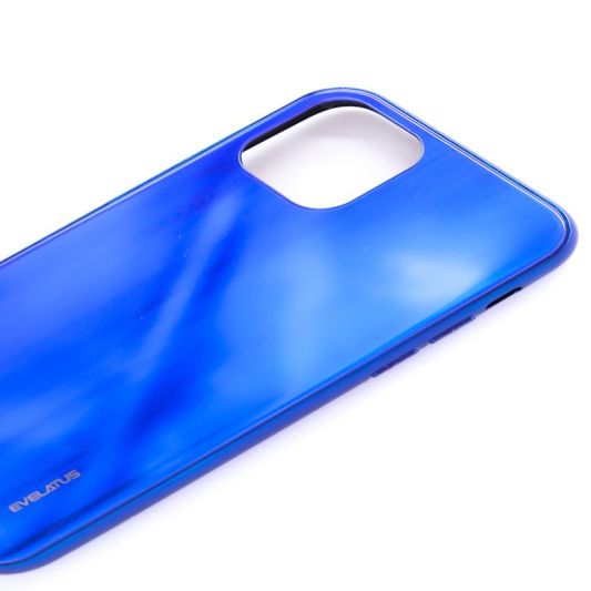 Чехол на заднюю панель Evelatus Apple iPhone 11 Pro Water Ripple Full Color Electroplating Tempered Glass Blue