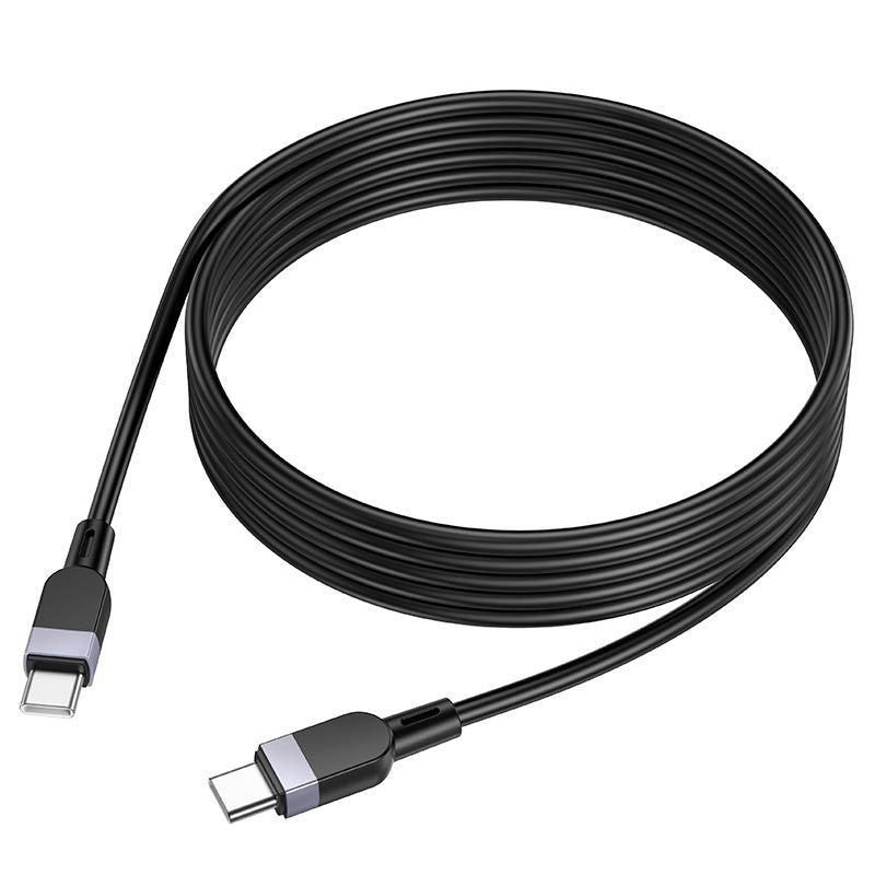 Кабель Hoco  X109 Energy 60W silicone charging data cable C to C(L=2M) Black