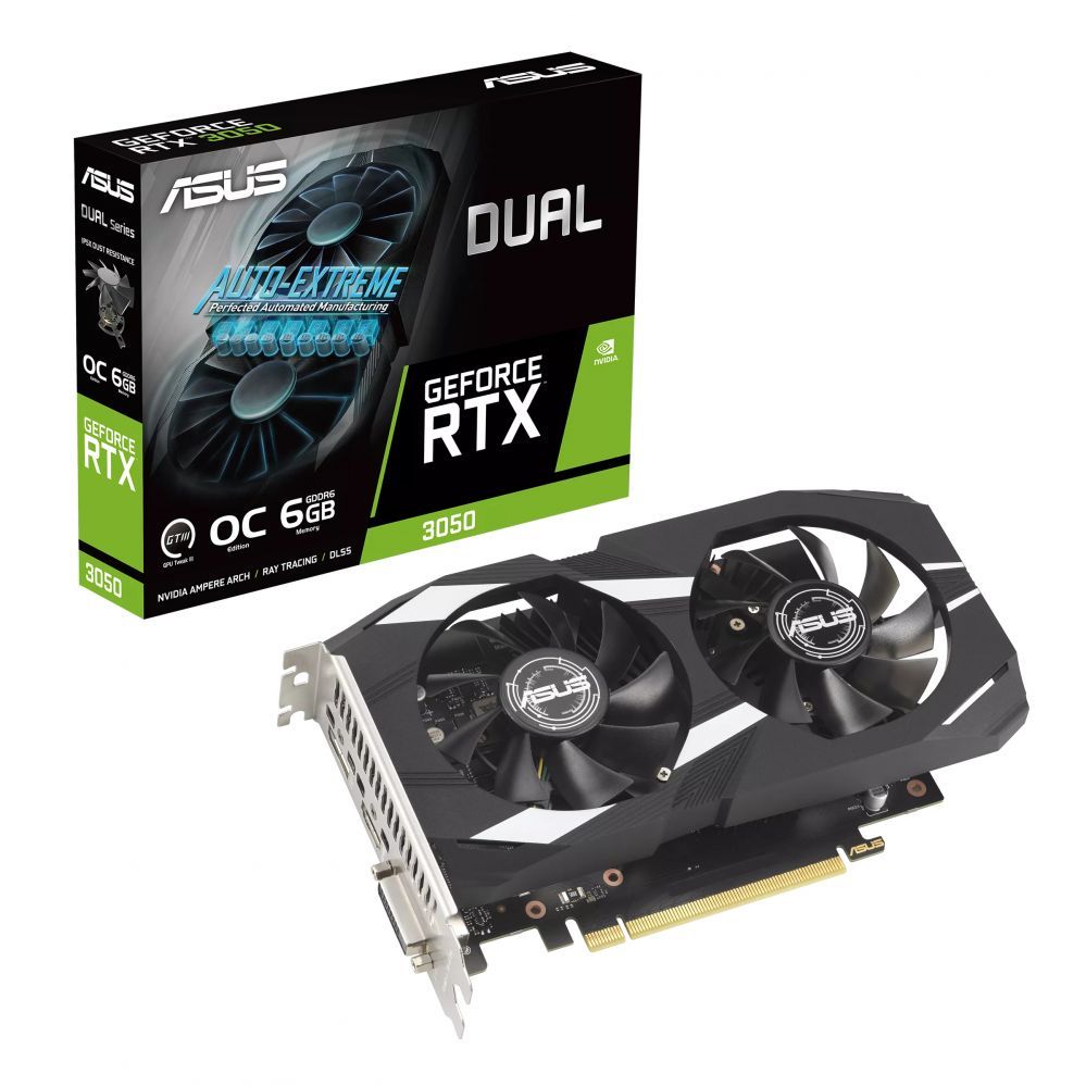 Graafikakaart / ideokaardid Asus  DUAL-RTX3050-O6G