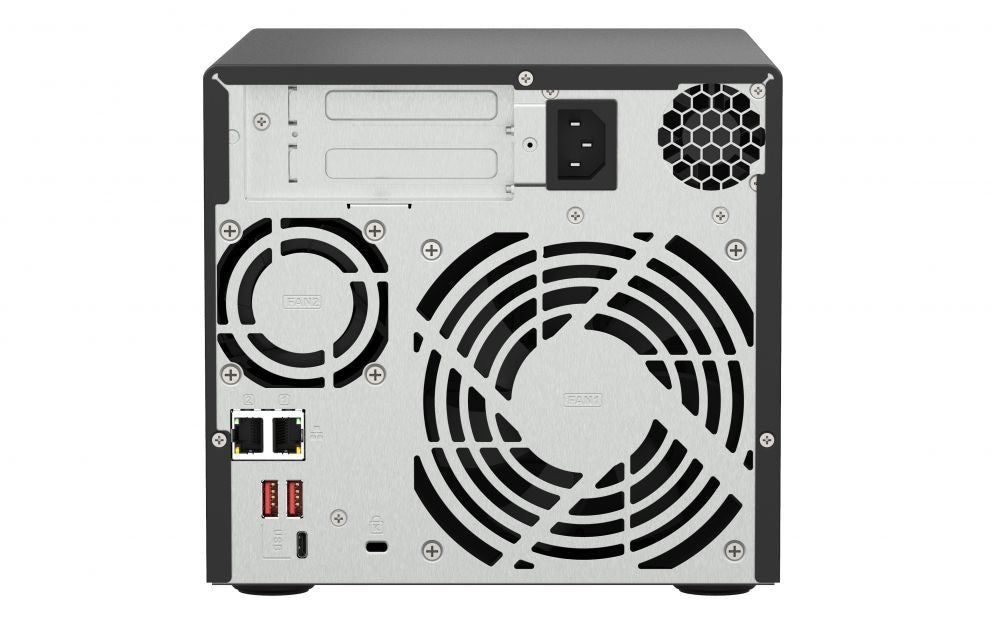 Флеш-накопитель QNAP  4-Bay QTS and QuTS hero NAS TS-473A-8G Up to 4 HDD/SSD Hot-Swap, Ryzen V1500B Quad-Core, Processor frequency 2.2 GHz, 8 GB, DDR4, 2x2.5GbE, 3xUSB Type A 3.2 Gen 2, 1xUSB Type C 3.2 Gen 1, 2xPCIe, 2xM.2 2280 PCIe Gen3 x1 slots