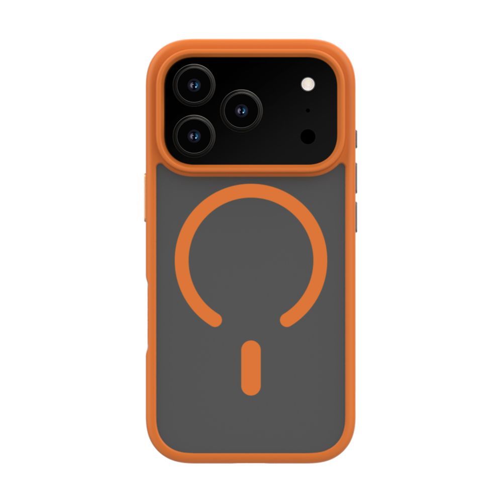 Back panel cover Evelatus Apple iPhone 17 Pro Hybird Case With MagSafe PC+TPU Orange