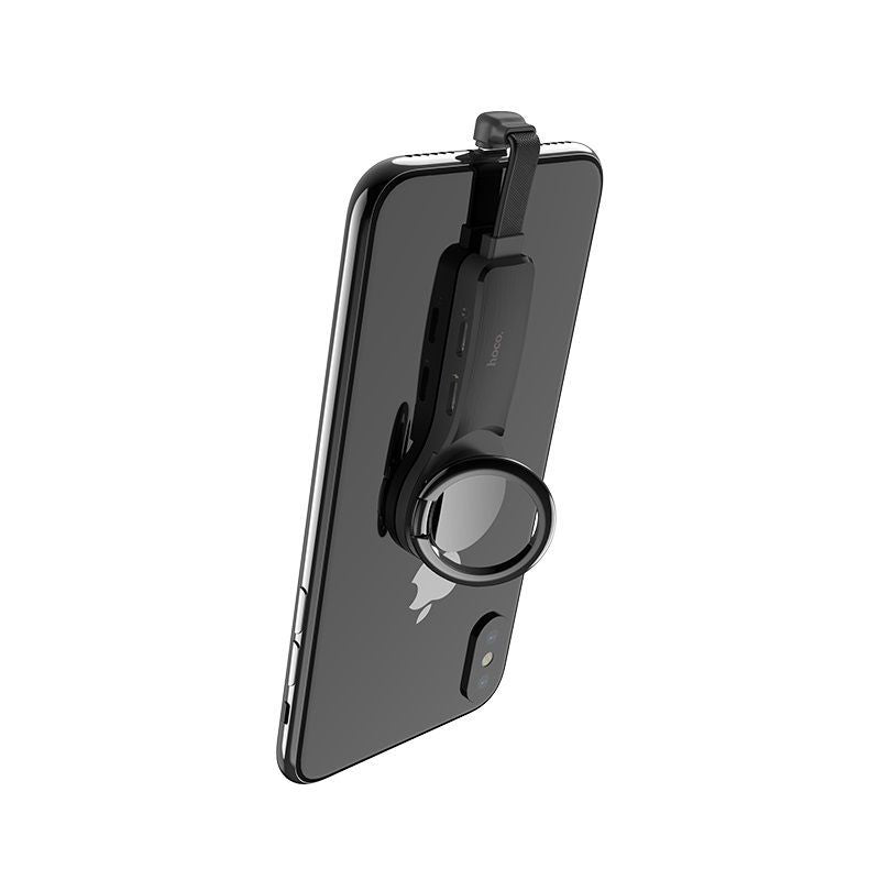 Üleminek Hoco  Lightning to 2 x Lightning + ring holder Black