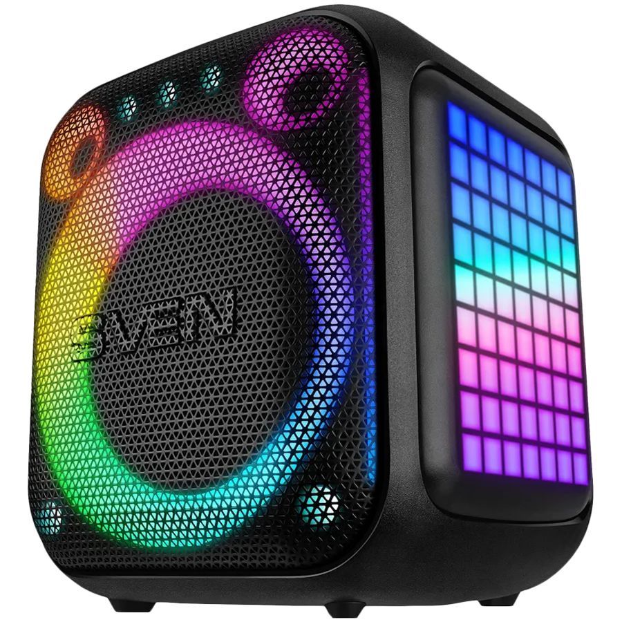 Bluetooth speakers Sven  Portable speaker SVEN PS-880, black, power output 110W (RMS), TWS, Bluetooth, FM, USB, microSD, LED-display, lithium battery