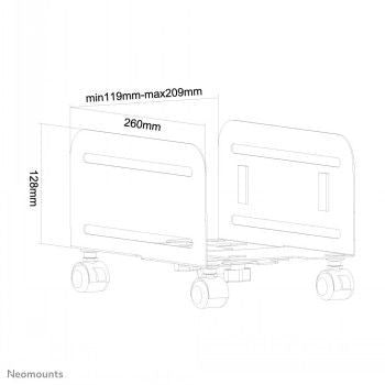 Teleri kinnitus NEOMOUNTS BY NEWSTAR  NEOMOUNTS BY NEWSTAR CPU HOLDER (MOBILE / WIDTH: 12-21 CM)