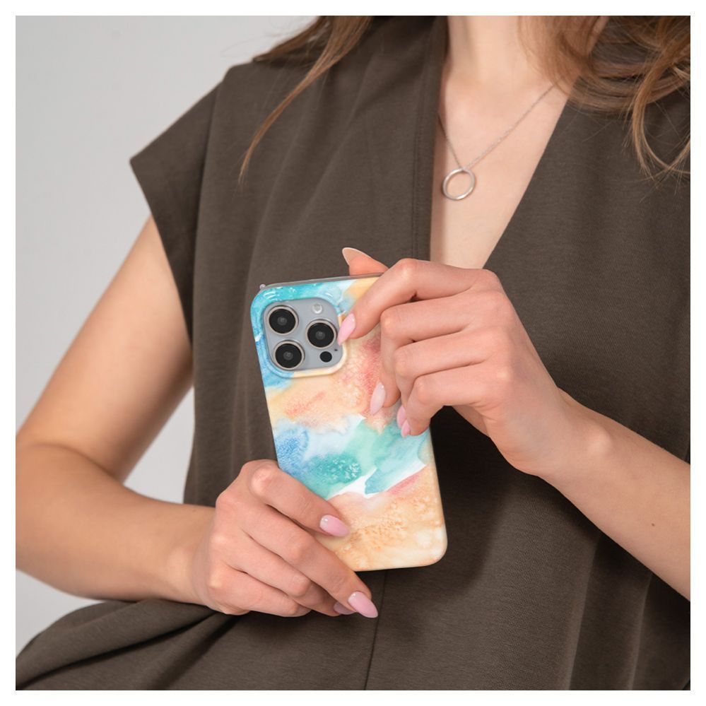 Tagakaaned Evelatus Apple iPhone 15 Pro Max PC Customized Print Design Marble Gold