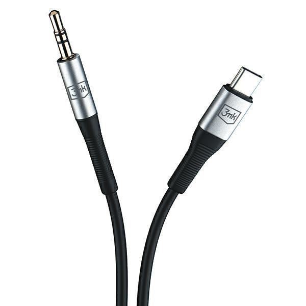 Кабель 3MK  3MK Kabel AUX USB-C - Jack 3,5 mm 1m