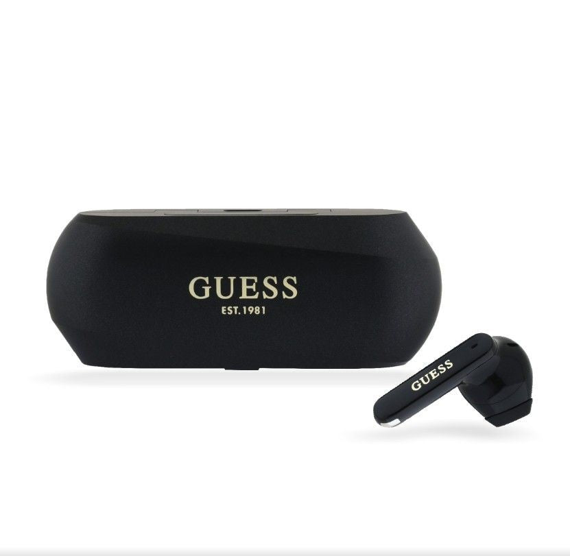 Wireless headphones Guess  Elongated Metallic ENC TWS Wireless Earphones Black