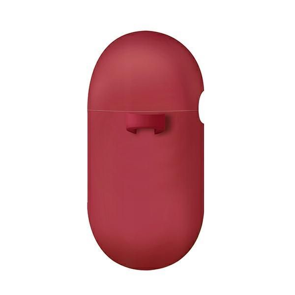 Back panel cover UNIQ  Uniq Nexo case for AirPods 3 + Ear Hooks Silicone - red