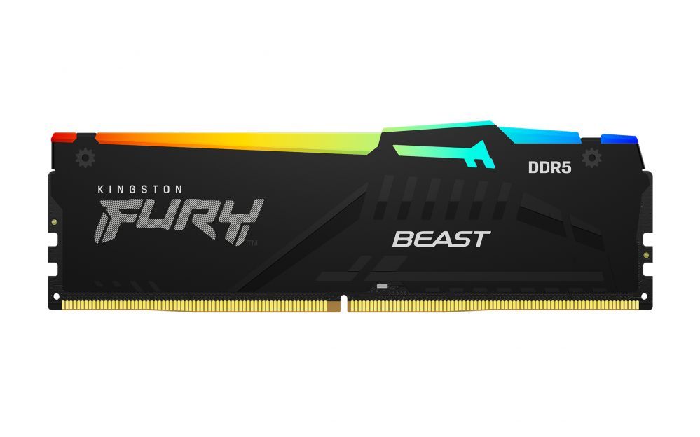 Operatiivmälu DDR4 Kingston  Fury Beast 32GB DDR5, 6400 MHz, CL32, 288-Pin, DIMM Kit (16GB x 2)