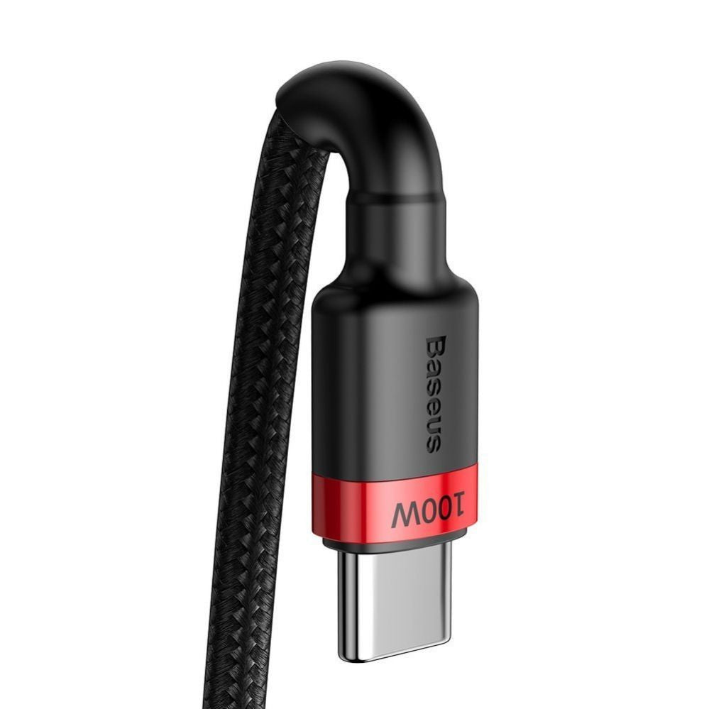 Cable Baseus  Baseus CATKLF-AL91 USB-C - USB-C PD QC cable 100W 5A 480Mb/s 2m - black and red