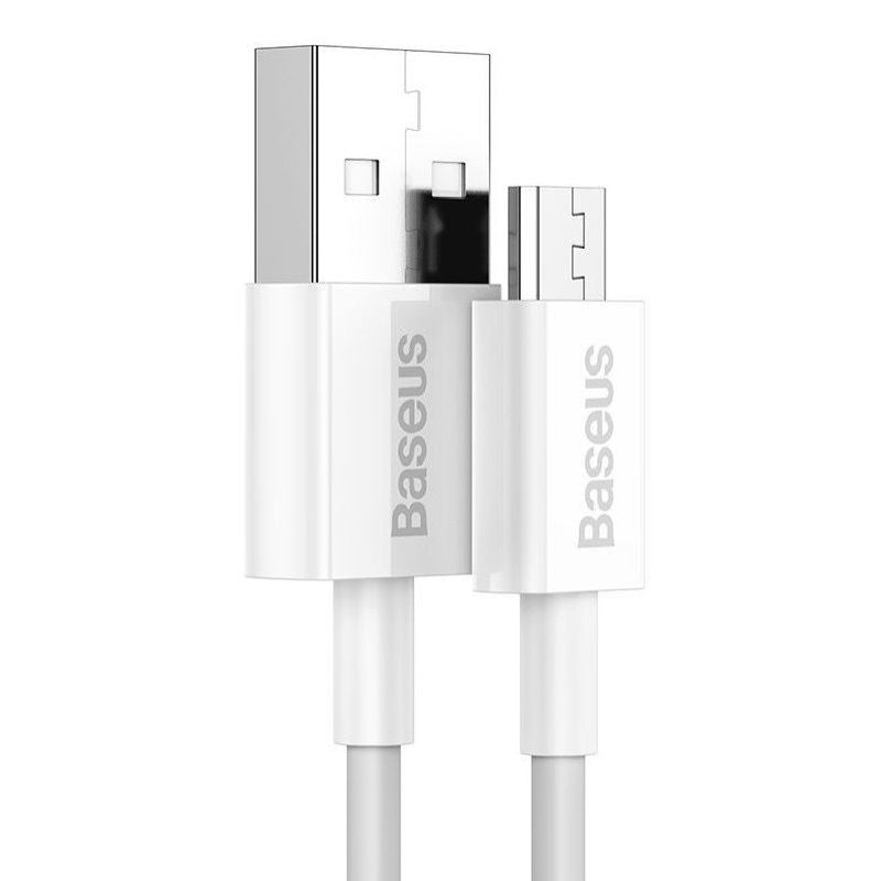 Cable Baseus - Superior Fast Charging Data Cable MicroUSB 1m White