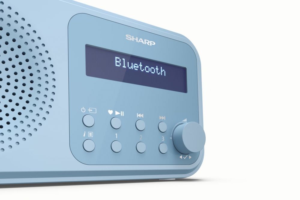 Arvutikõlarid Sharp  DR-P420(BL) Tokyo Portable Digital Radio, FM/DAB/DAB+, Bluetooth 5.0, USB or Battery Powered, Blue