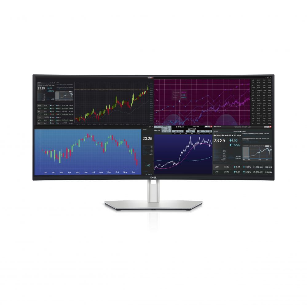 Monitor Dell  LCD U3824DW 37.5" IPS WQHD+/3840x1600/HDMI,DP,USB-C/Silver