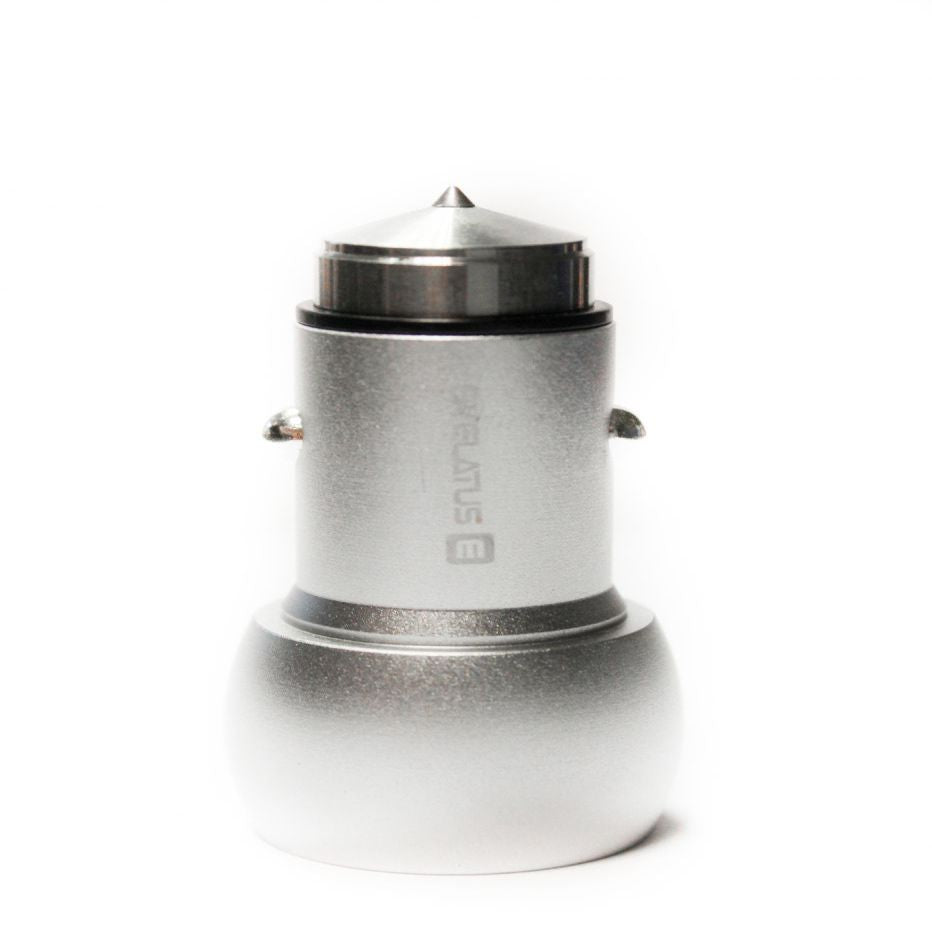 Autolaadijad Evelatus Universal Car Charger ECC01 2USB port 3.1A with stainless steel escape tool Silver