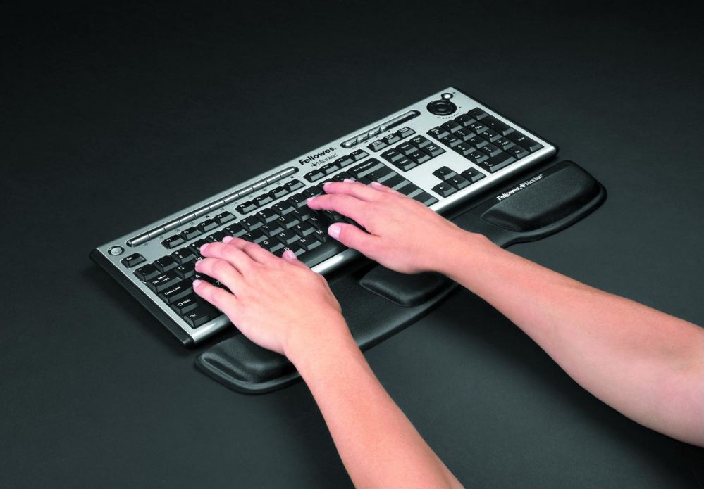 Arvutihiir Fellowes  FABRIC - mousepad Health-V kayboard, black |
