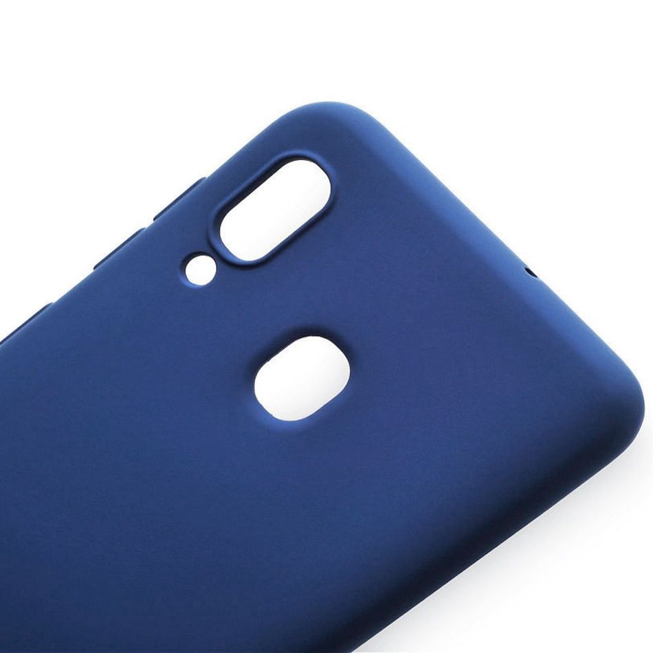Чехол на заднюю панель Evelatus Samsung A20 Silicon Case Dark Blue