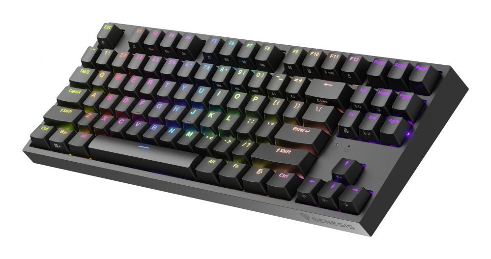 Arvuti klaviatuur Genesis  Mechanical Gaming Keyboard THOR 404 TKL RGB Mechanical Gaming Keyboard Wired US Kailh Box Brown V2 USB Type-A 1005 g