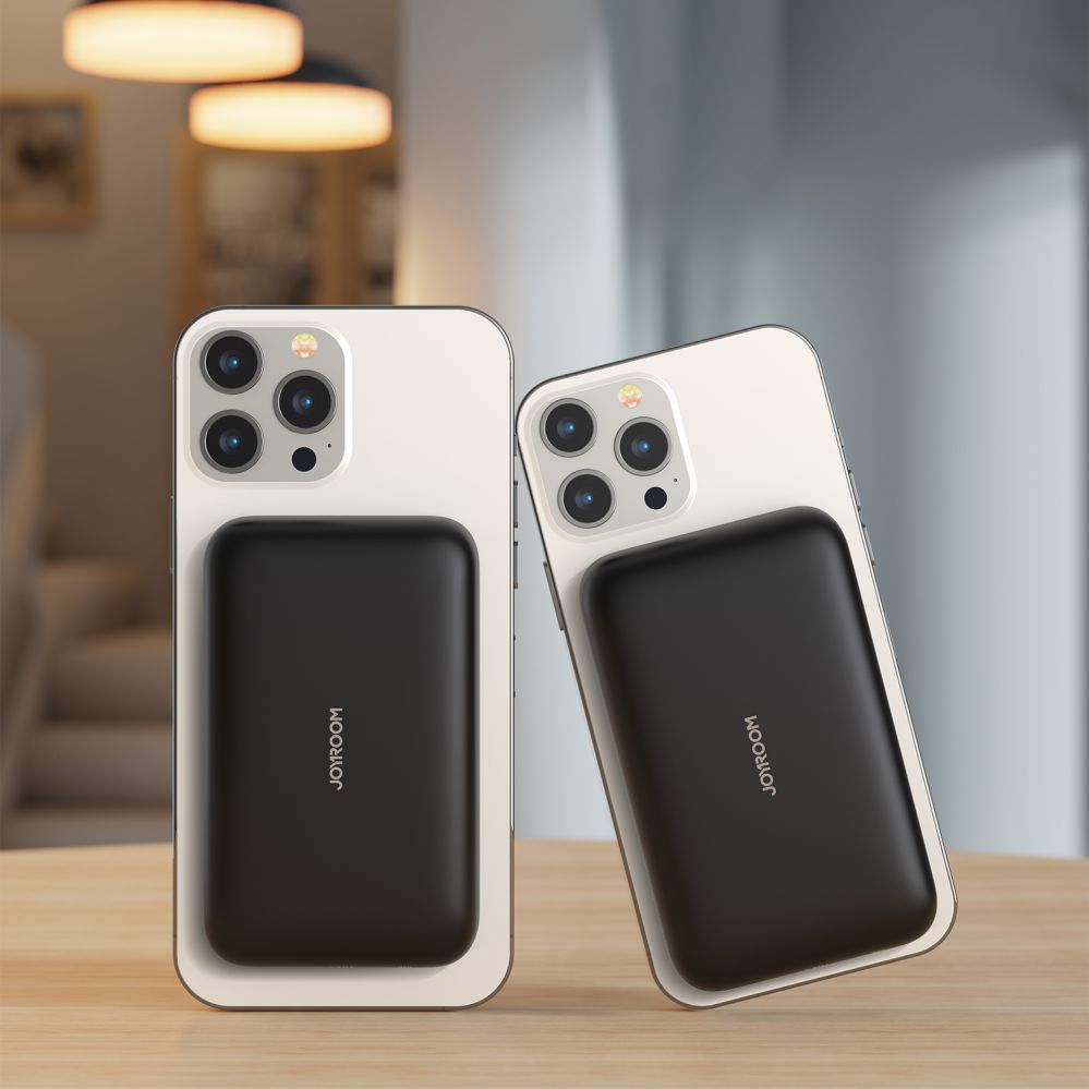 Внешний аккумулятор Joyroom  Joyroom JR-W020 20W 10000mAh MagSafe Power Bank + USB-C - USB-C 0.25m Cable - Black
