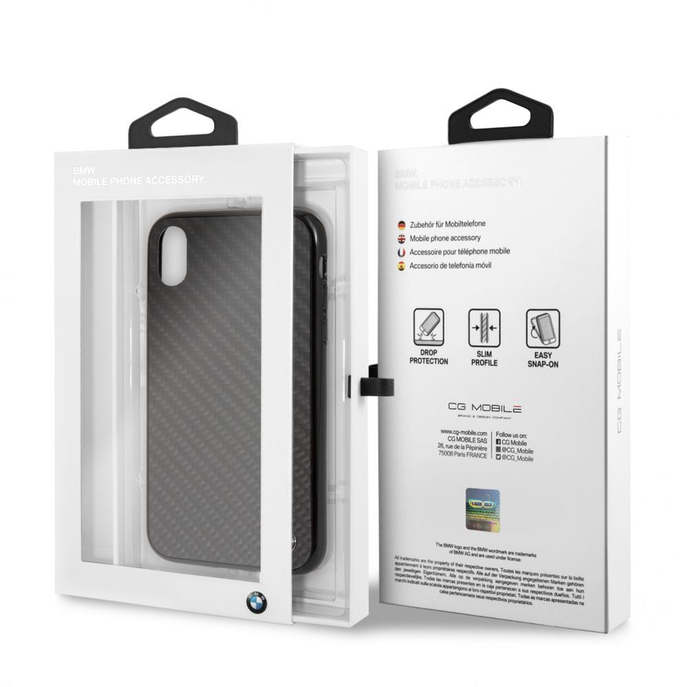 Tagakaaned BMW Apple iPhone XR Signature Hard Case Real Carbon Black