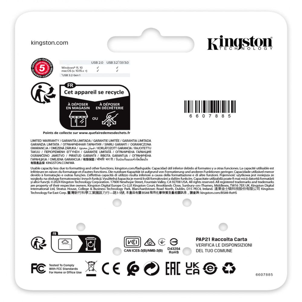 Флеш-накопитель Kingston  MEMORY DRIVE FLASH USB3.2 64GB/DTSE9 KE-U2X64-1AC