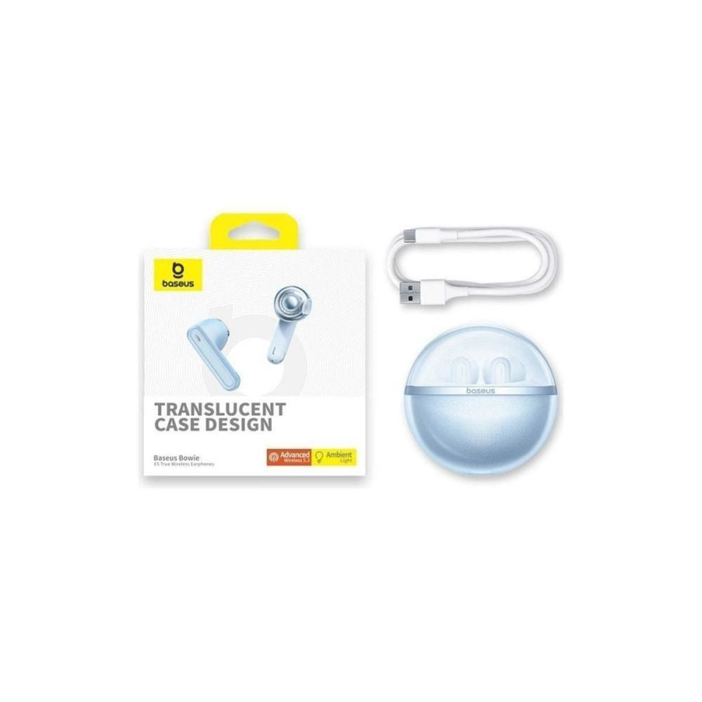 Converter Baseus  BASEUS wireless earphones bluetooth TWS E5 blue