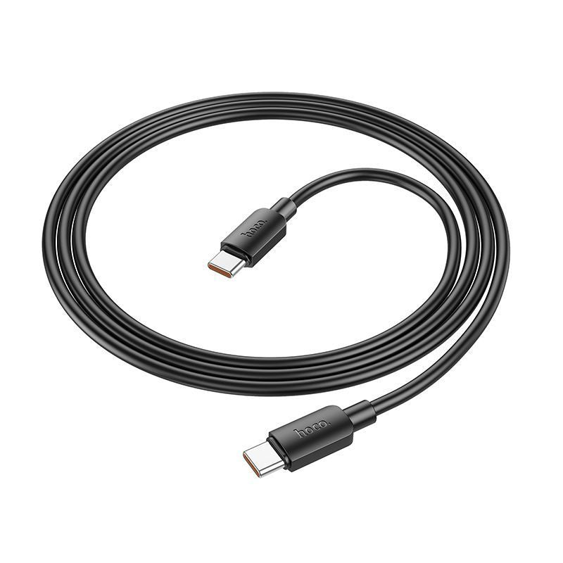 Кабель Hoco  Cable USB C to USB C Hoco PD 6A 100W 1 m X96 black