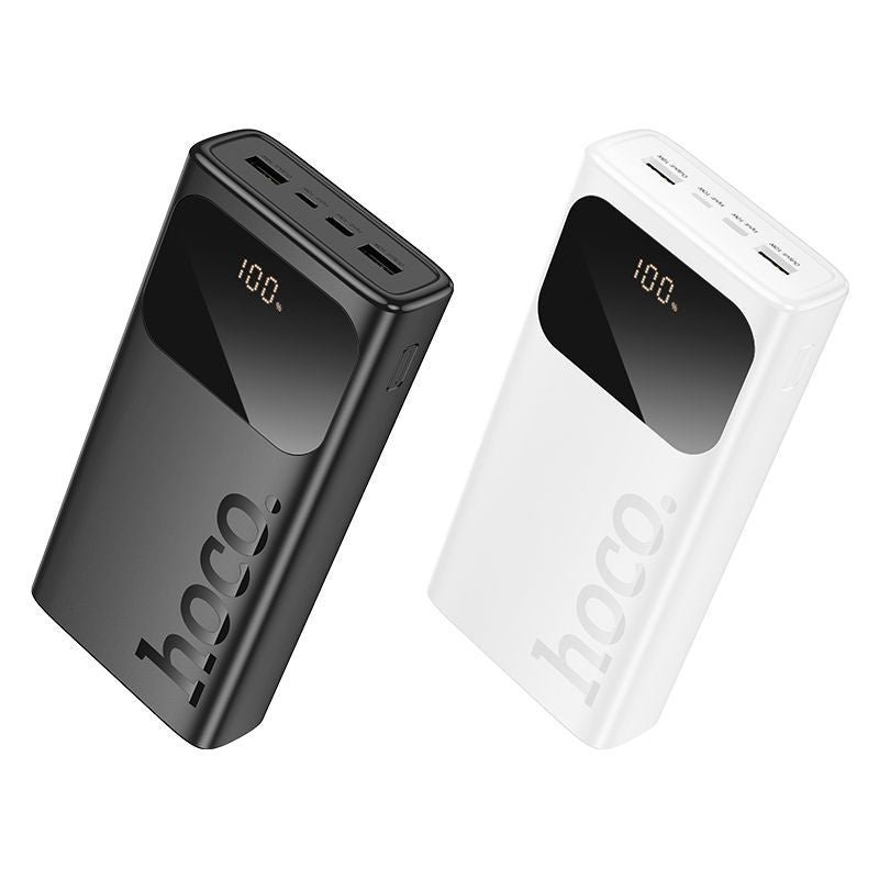 Внешний аккумулятор Hoco  J144A Hymn power bank(30000mAh) USB-A1/USB-A2: 5V/2A - USB-C/Micro: 5V/2A White