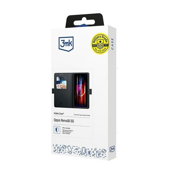 Kaaned - kaaned 3MK  3MK Wallet Case Oppo Reno10 5G czarny/black