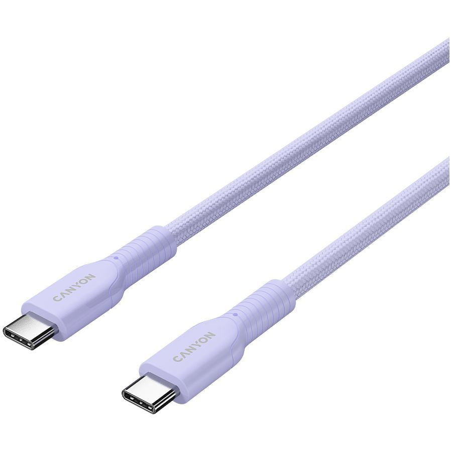 Kaabel Canyon  CANYON cable OnWire 60CL C-C 60W COLOR Braided 1m Purple