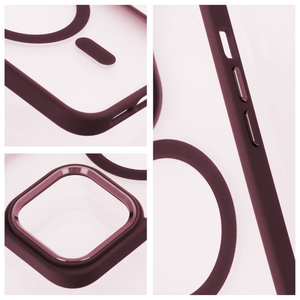 Back panel cover OEM - Case for iPhone 17 PRO MAX Matte Mag Cover compatible with MagSafe red