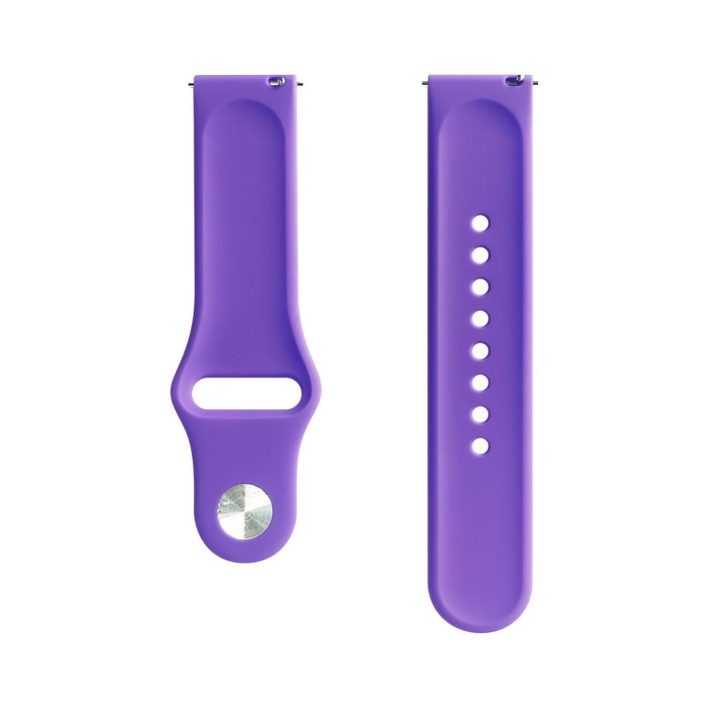Strap Evelatus  Evelatus Watch 20mm Silicone Loop Watch Straps (130mm M/L) Deep Purple