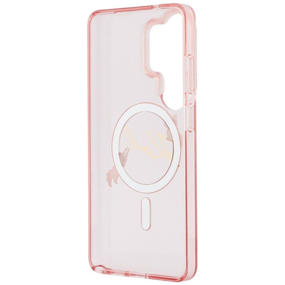 Tagakaaned Karl Lagerfeld  KARL LAGERFELD case for SAMSUNG S26 Ultra KLHMS26L5HKSCAP (Magnetic IML KC Script) pink