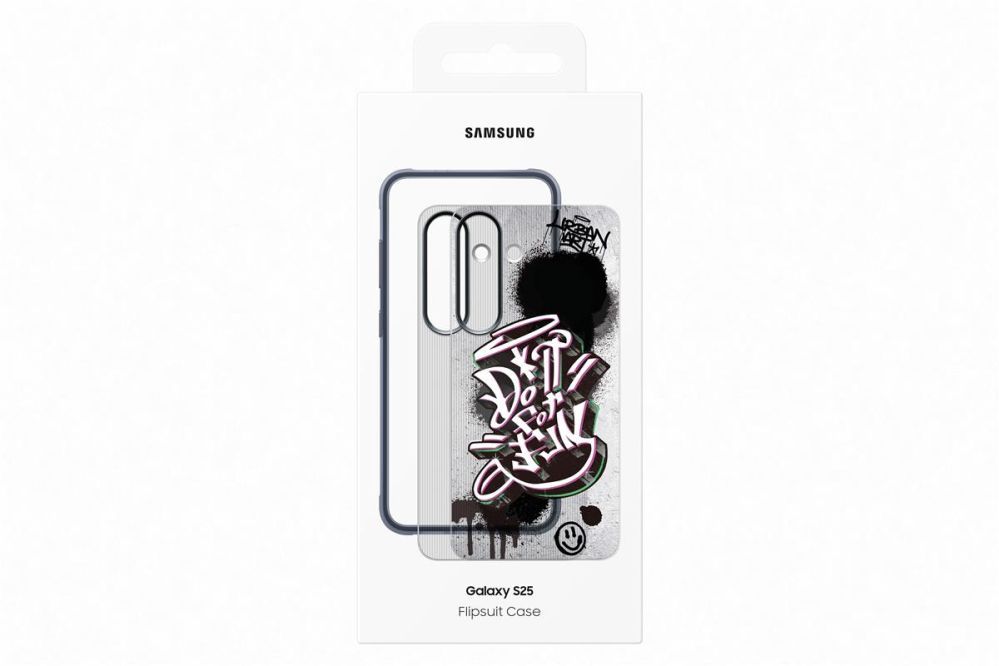 Back panel cover Samsung  JS931CBEGWW Flipsuit (Rugged) Case Samsung Galaxy S25, Black