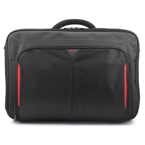 Sülearvuti kott Targus  Clamshell Laptop Bag CN418EU Black/Red, Shoulder strap, Briefcase