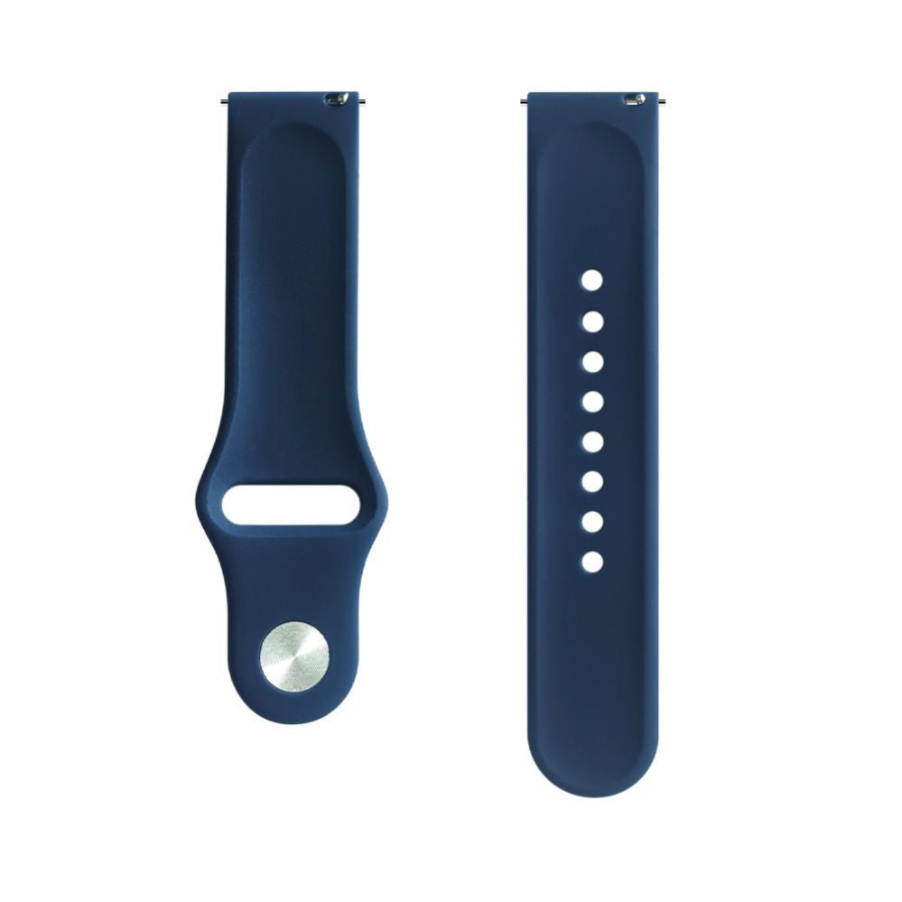 Strap Evelatus  Evelatus Watch 20mm Silicone Loop Watch Straps (130mm M/L) Blue