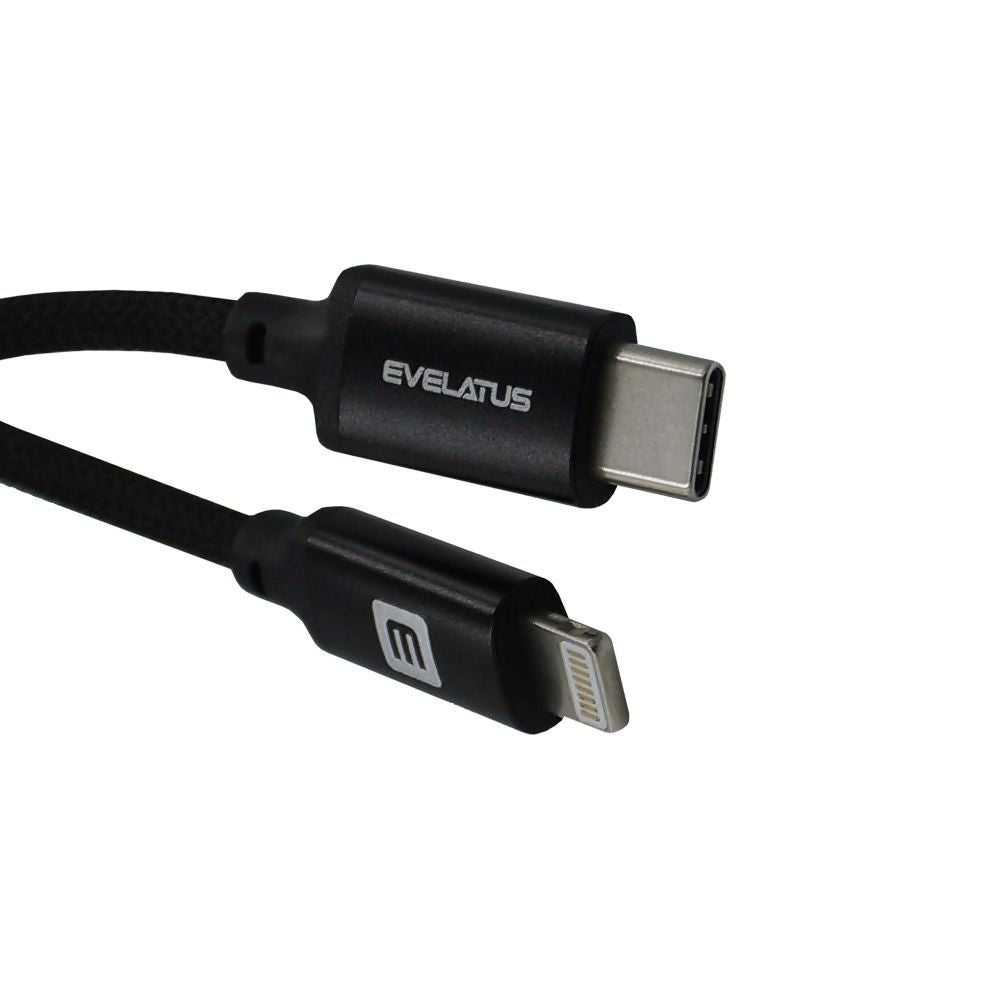 Кабель Evelatus  AutoSpring Coiled Cable USB A to Lightning 1.2M cable Black