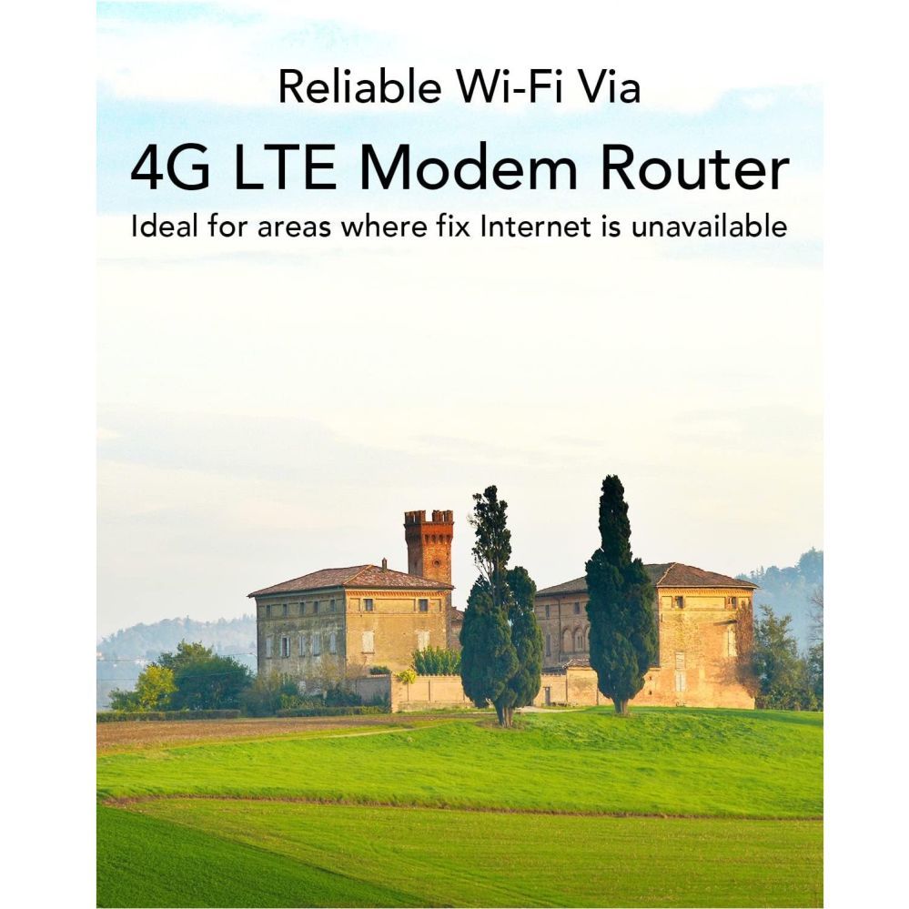 Ruuterid Cudy  LT500D LinkCell AC1200 4G LTE Cat4 Router Dual Band WiFi SIM VPN Detachable Antennas Mesh White