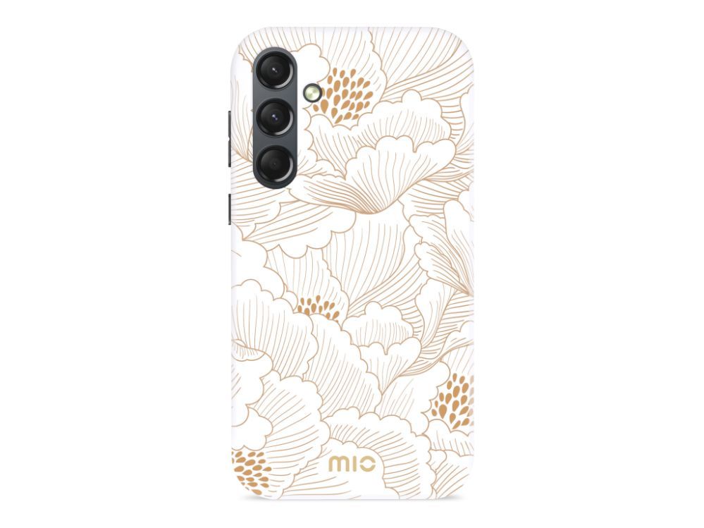 Back panel cover Mio  MIO White Roses Magsafe Compatible for Samsung S25 5G